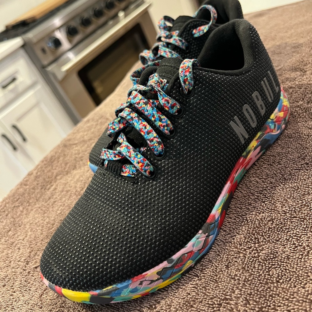 NOBULL Women’s Black Sneakers with Colorful Accents